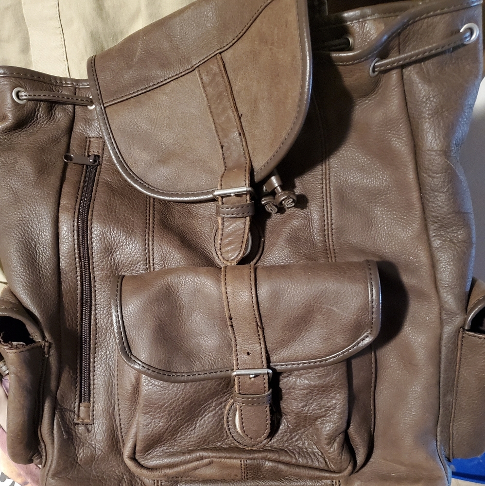 Genuine Cow Hide Backpack